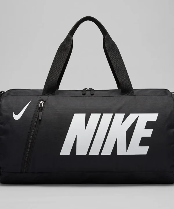 حقيبة رياضية من نايك (nike)، من قماش الدفل ملائمة للأماكن الخارجية للجنسين (عالية الجودة) - بلون أسود