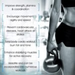 ⁦كرة Kettlebell كيتل بيل 8kg - مصنوعة من الحديد المصبوب عالي المتانة، ومغطاة بطبقة سميكة من الفينيل المطاطي لضمان السلامة والمتانة، مثالية⁩ - الصورة ⁦2⁩