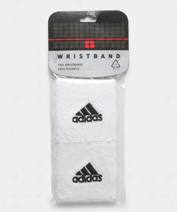 عراقة يد كبير، عصابات معصم ماصة للعرق من (Adidas)، للتنس وكرة القدم وكرة السلة والجري والرياضة والتمارين الرياضية – سوار معصم رياضي من قطن، (زوج واحد)، متعدد الالوان